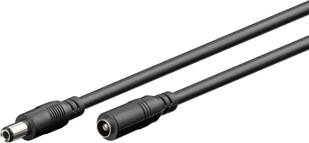 Goobay DC-verlengkabel 76673 - Zwart