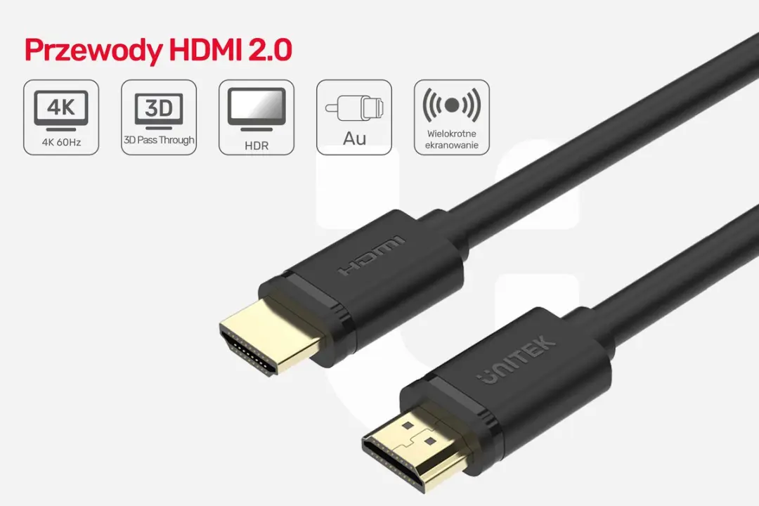 Unitek Y-C136M HDMI Kabel 2.0 - Vergulde contacten 1m