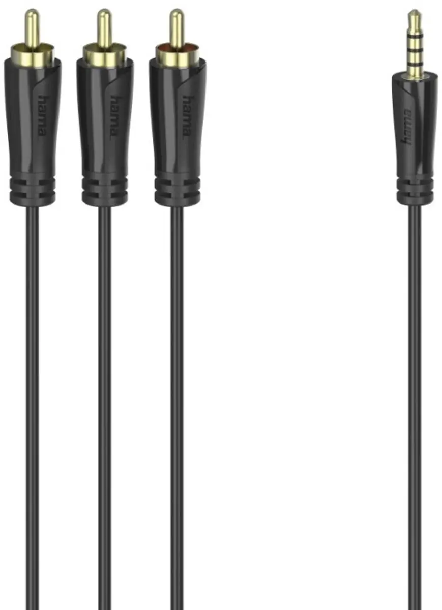 Hama Verbindingskabel 3,5-mm-jack-stekker 4-pol.
