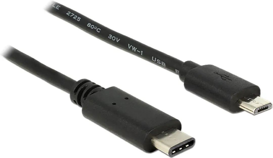 Delock USB-C naar USB 2.0 Micro Kabel 1m