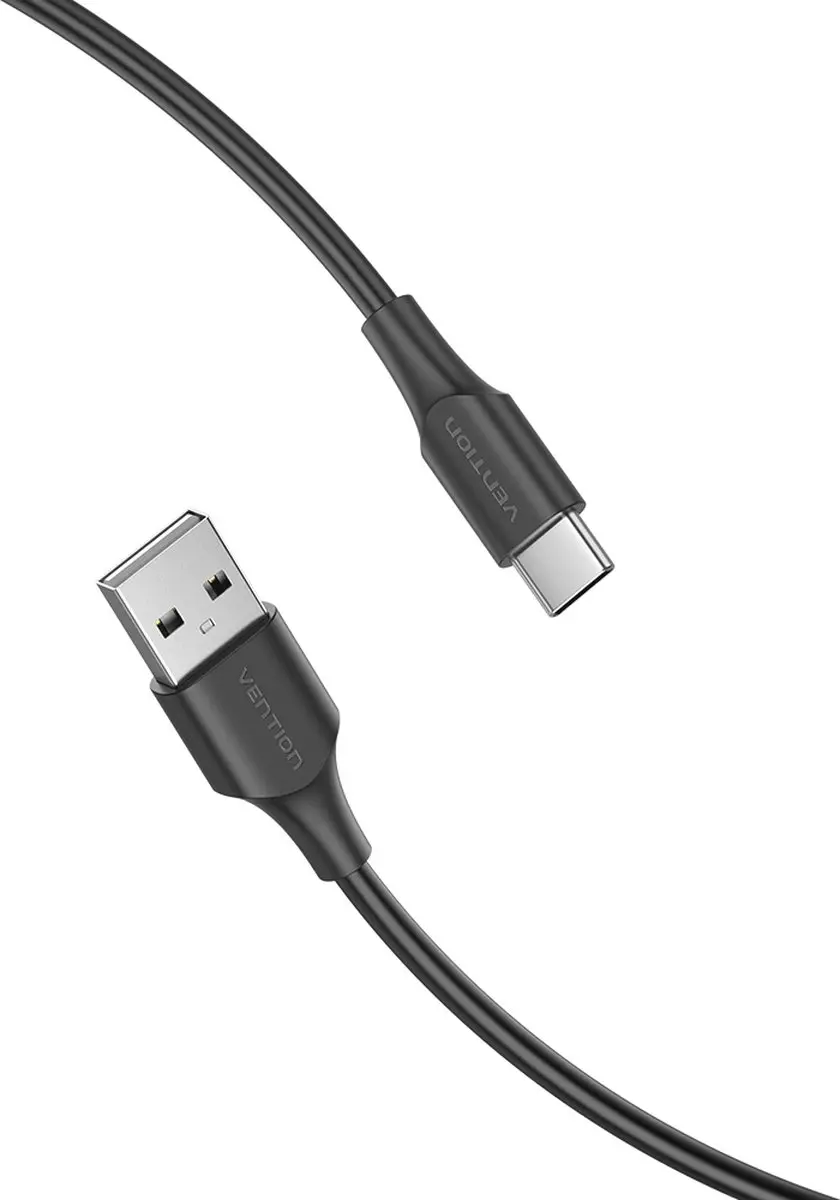 Vention CTHBG USB 2.0 Kabel 1,5m USB-A naar USB-C - Zwart