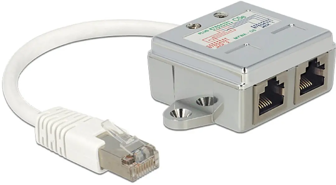 Delock RJ45 Port Doubler 65441