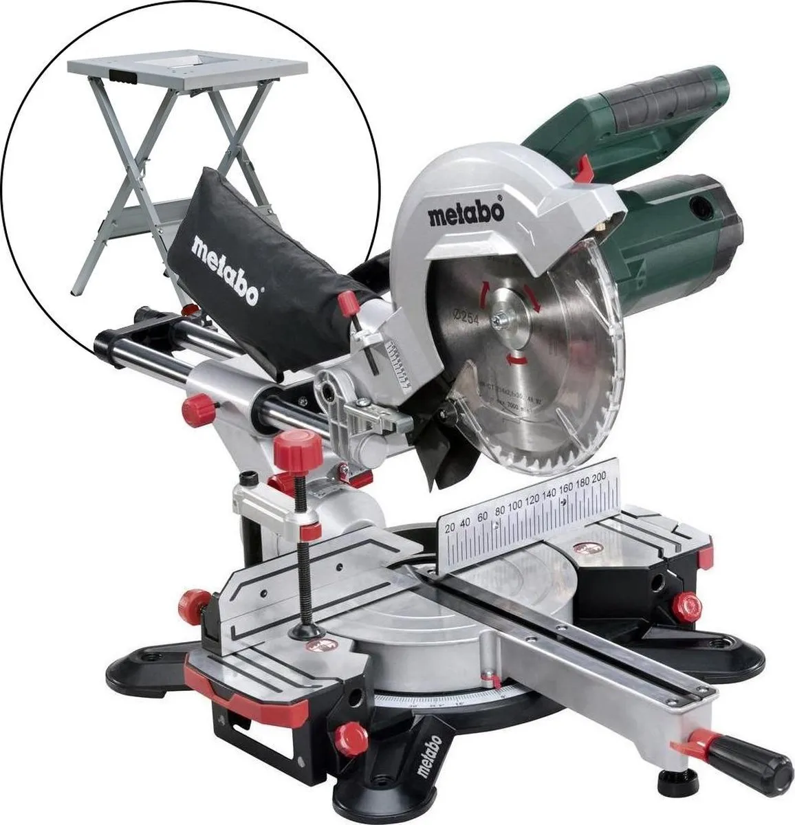 Metabo Afkort- en Verstekzaag 690618000 - 1800W - 254mm Zaagblad