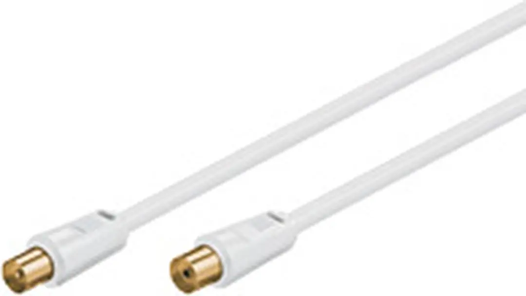 Goobay Antennekabel 7.5m - 80dB - Wit - 10 Stuks