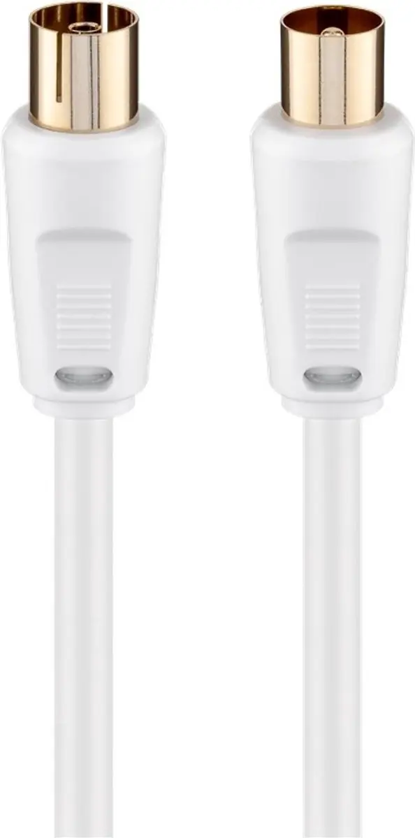 Goobay Antennekabel 7.5m - 80dB - Wit - 10 Stuks