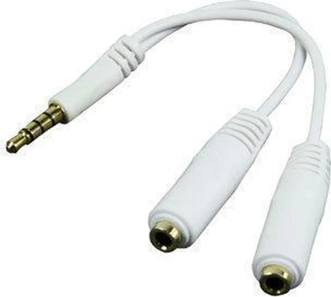 Konig Oortelefoon Splitter IPD-EARSPLIT11 - Wit