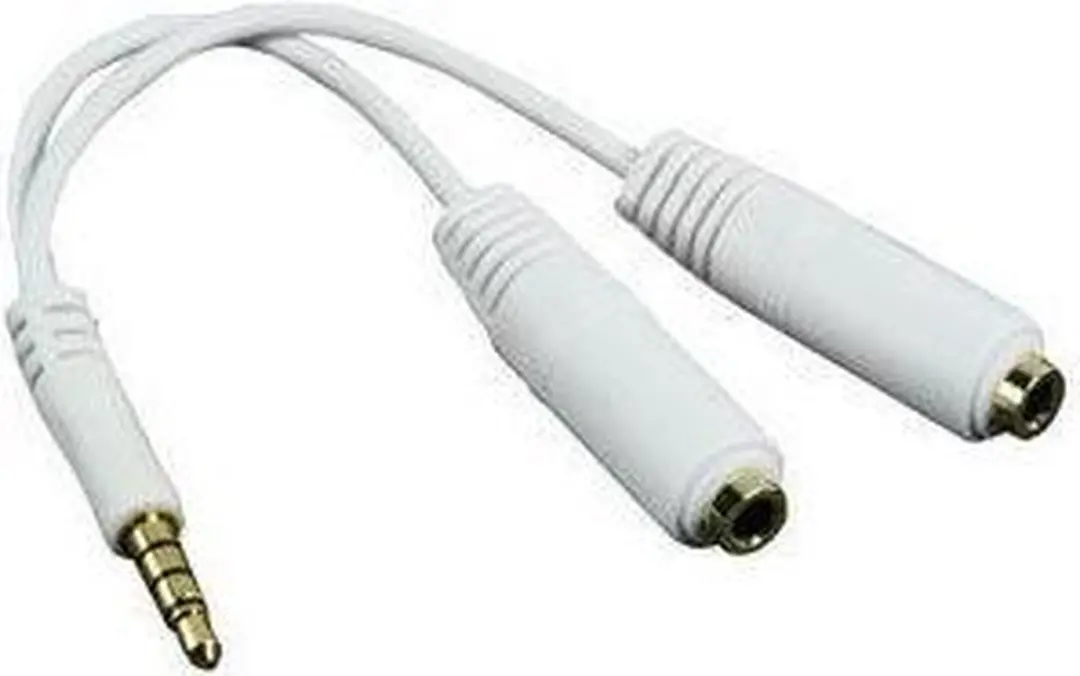 Konig Oortelefoon Splitter IPD-EARSPLIT11 - Wit
