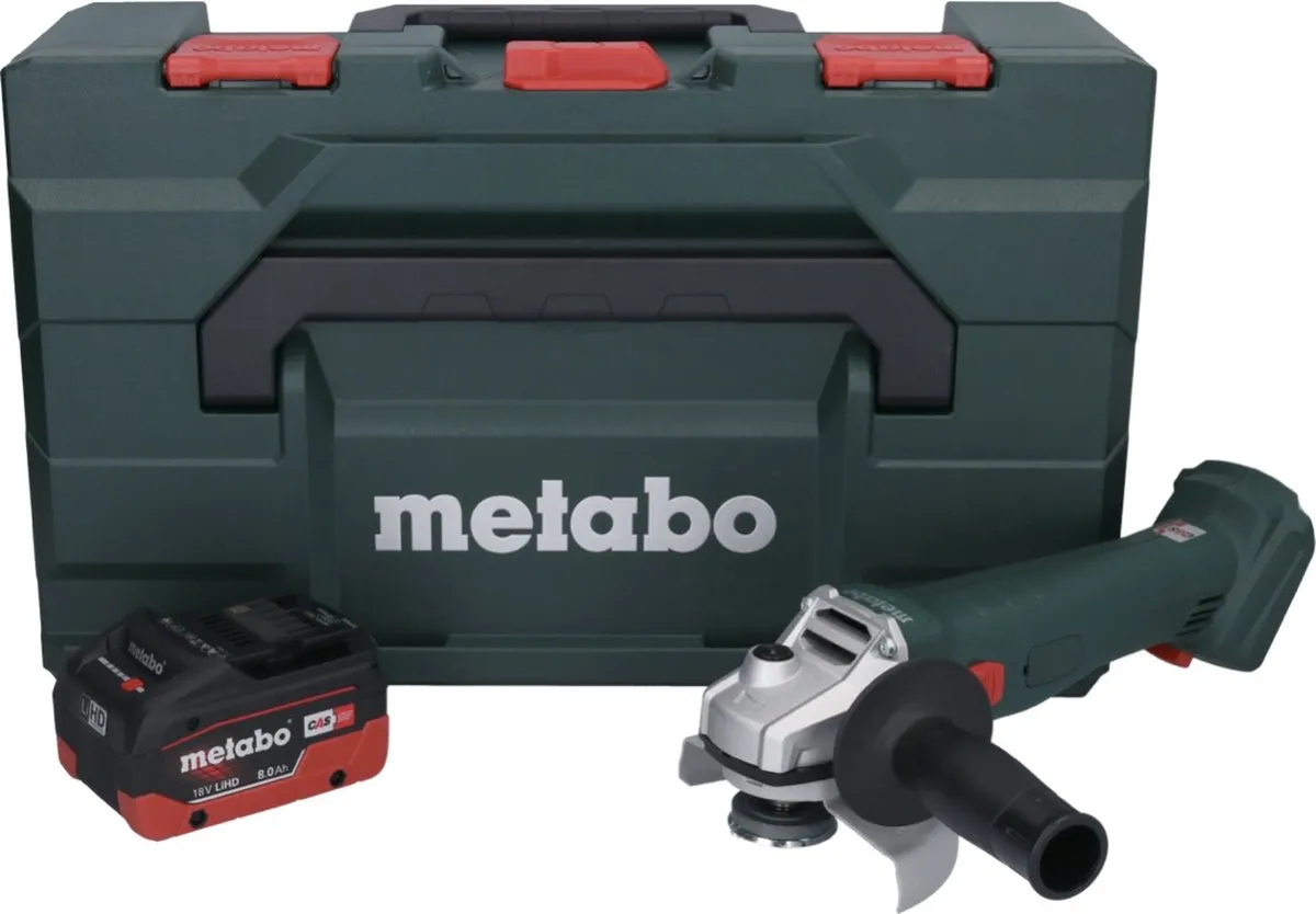Metabo W 18 L 9-125 Haakse Slijper 125mm - 8Ah Accu
