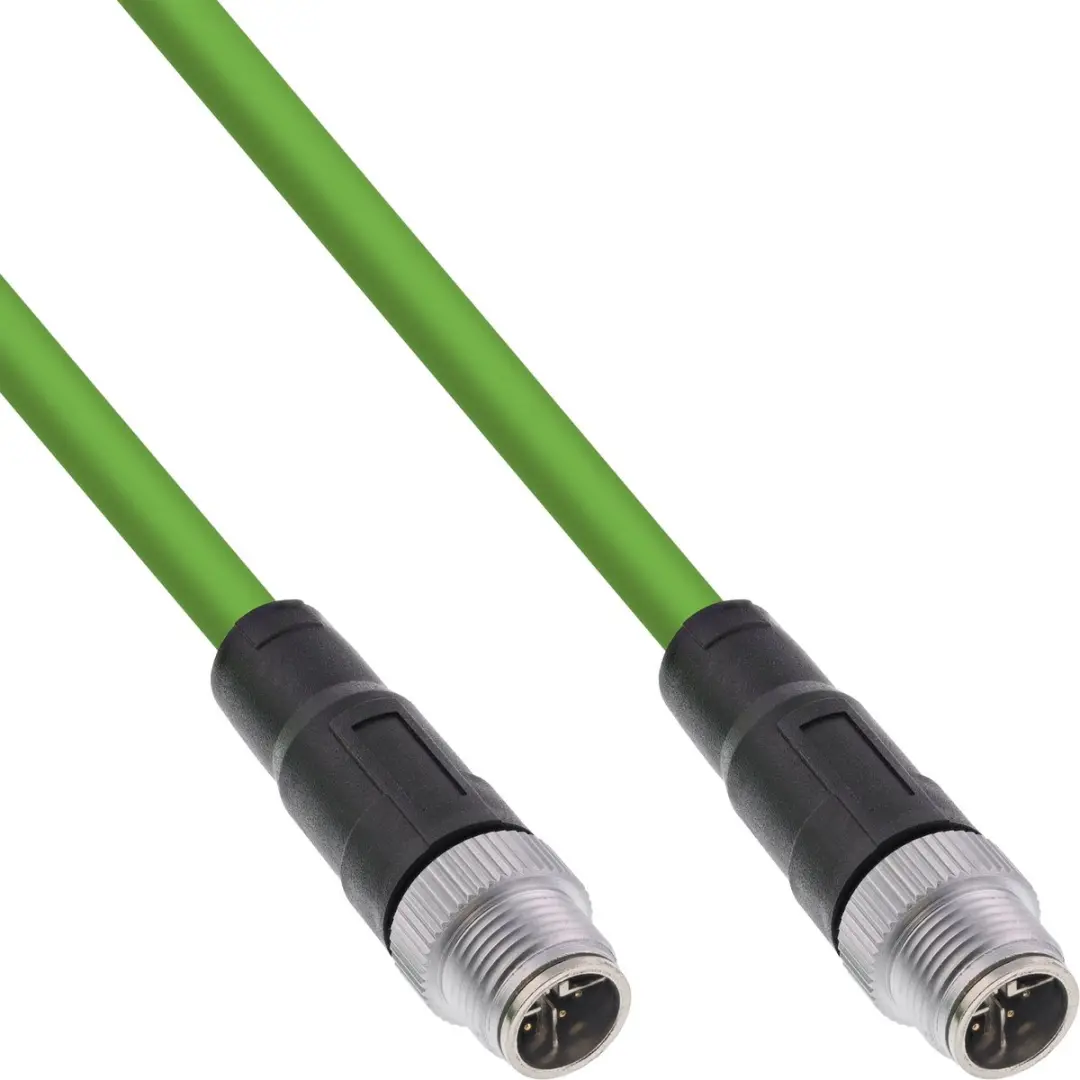 InLine M12 8-pins X-gecodeerde CAT6a Netwerkkabel 5m
