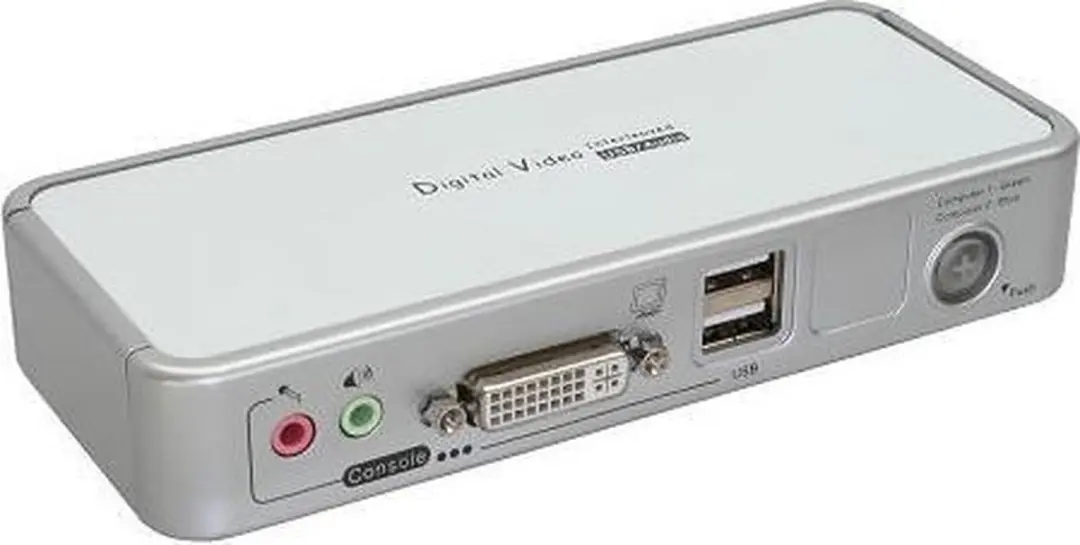 InLine 2-Poorts KVM-switch DVI USB Audio - Zwart
