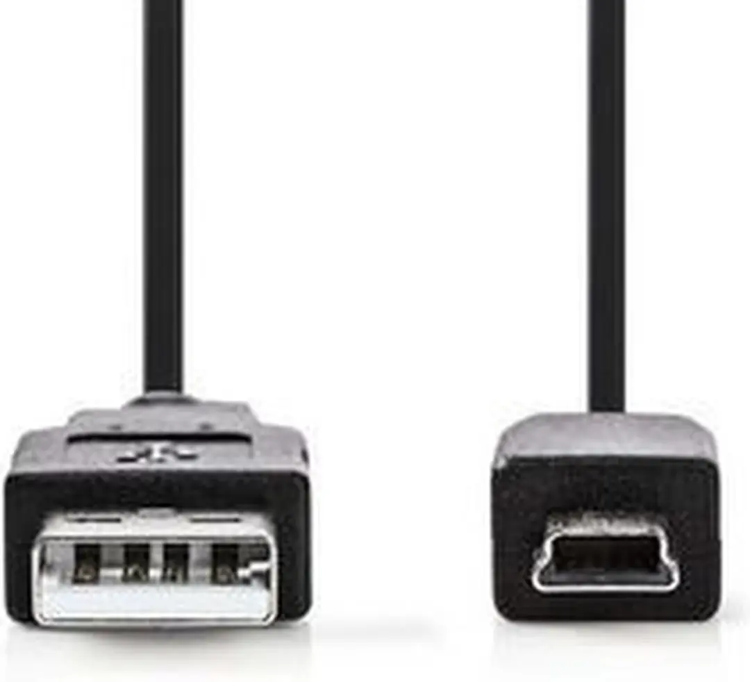 Nedis USB 2.0 A naar Mini-B Kabel 5m - Zwart