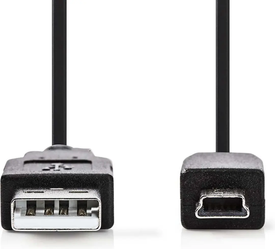 Nedis USB 2.0 A naar Mini-B Kabel 5m - Zwart