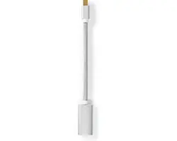 Nedis Mini DisplayPort naar HDMI Kabel 21.6 Gbps - 0.20m - Verguld - Zilver