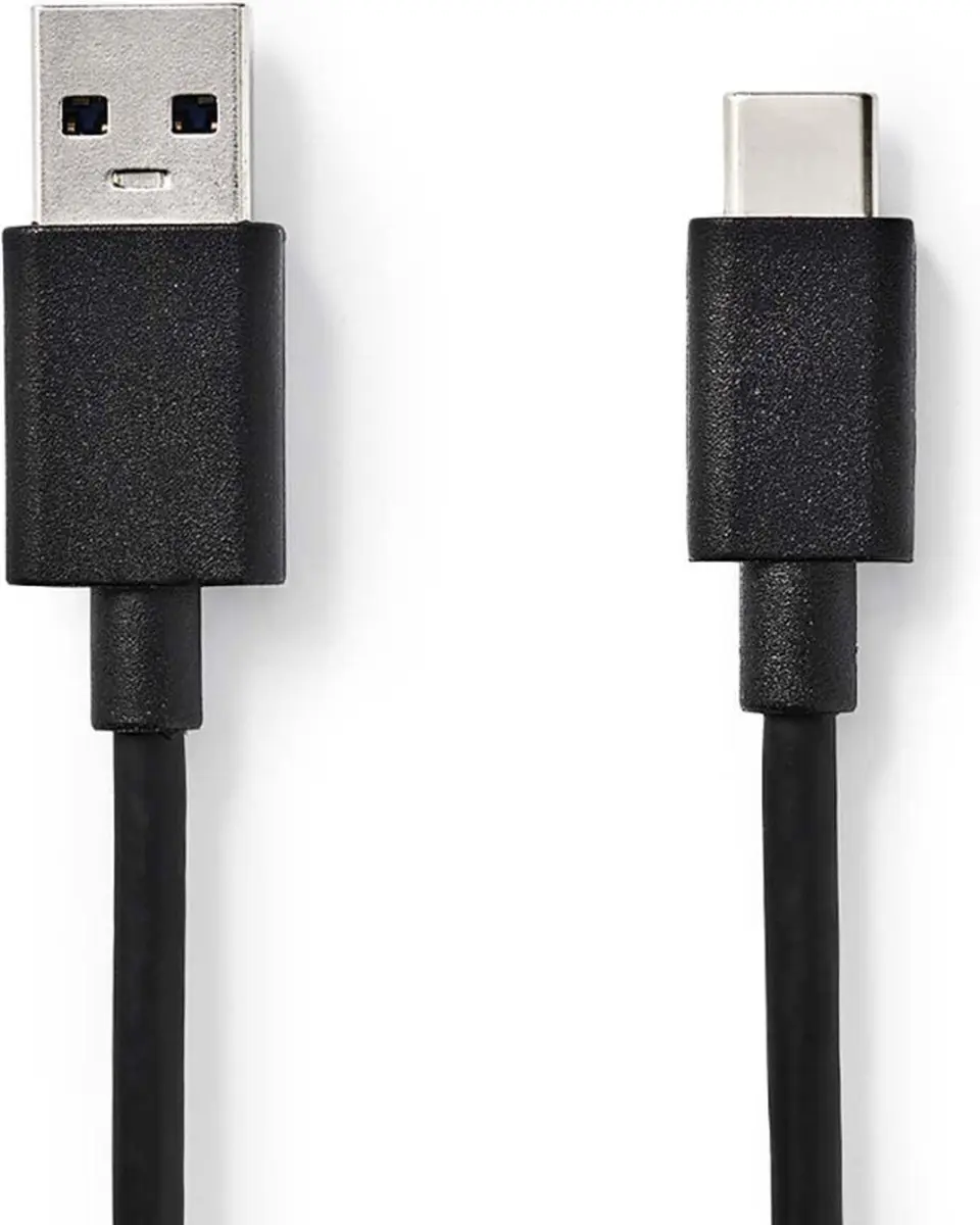 Nedis USB 3.2 Gen 1 USB-A naar USB-C Kabel 15W 5Gbps 1m - Zwart