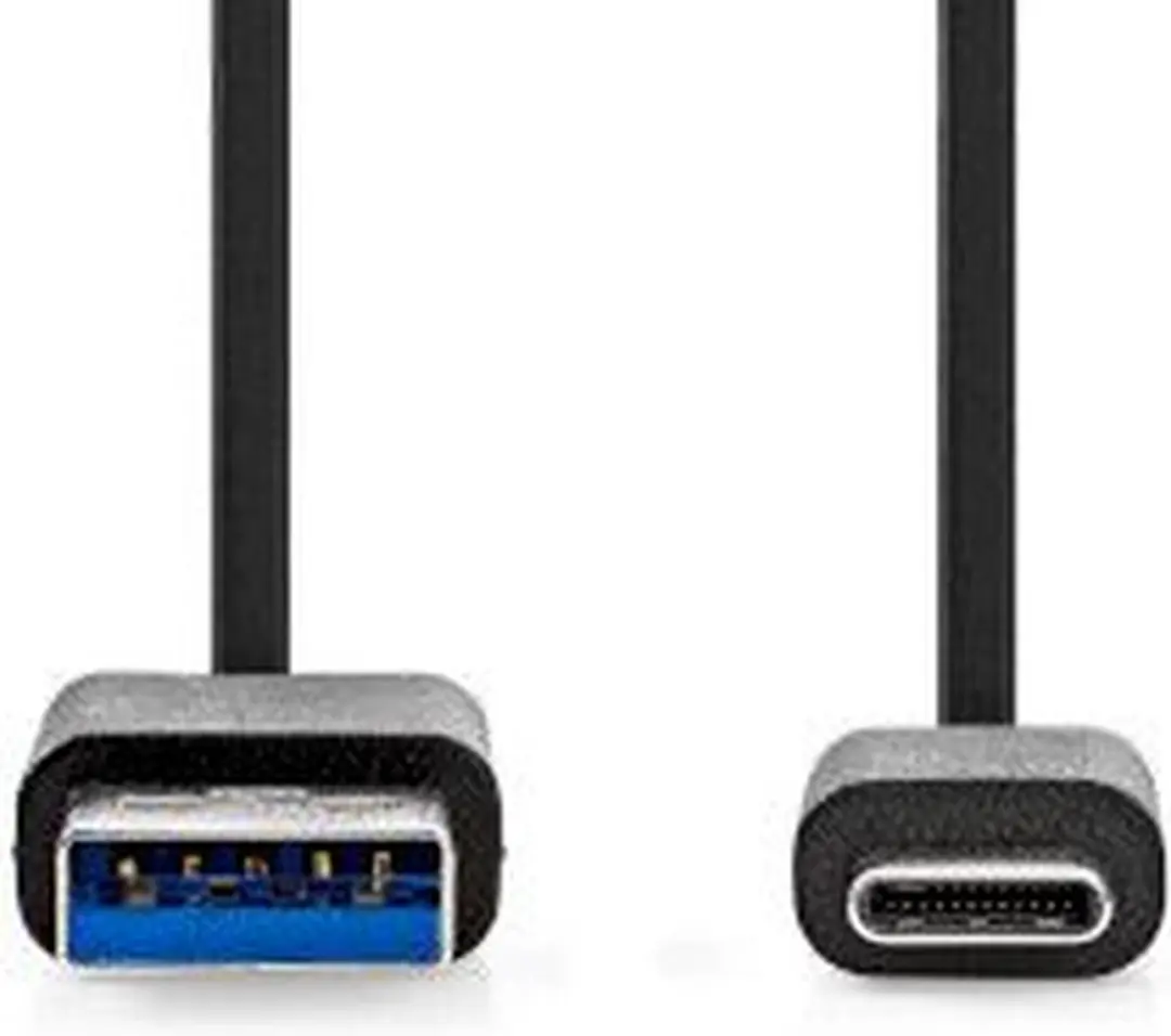 Nedis USB 3.2 Gen 1 USB-A naar USB-C Kabel 15W 5Gbps 1m - Zwart