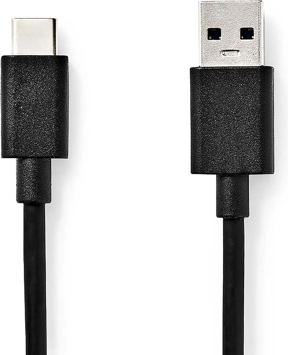 Nedis USB 3.2 Gen 1 USB-A naar USB-C Kabel 15W 5Gbps 1m - Zwart