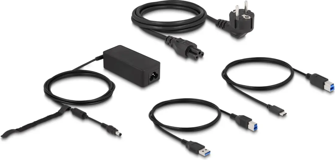 Delock 87728 USB Docking Station - Dual DisplayPort 4K - USB 3.2 - LAN - Zwart