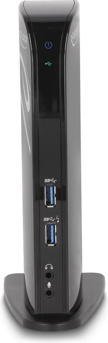 Delock 87728 USB Docking Station - Dual DisplayPort 4K - USB 3.2 - LAN - Zwart