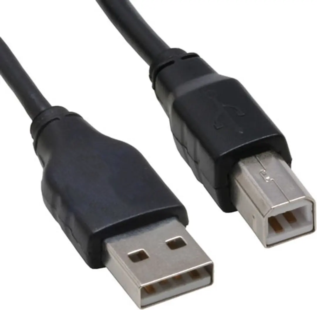 InLine 34511X USB-kabel A-B 1m - Zwart