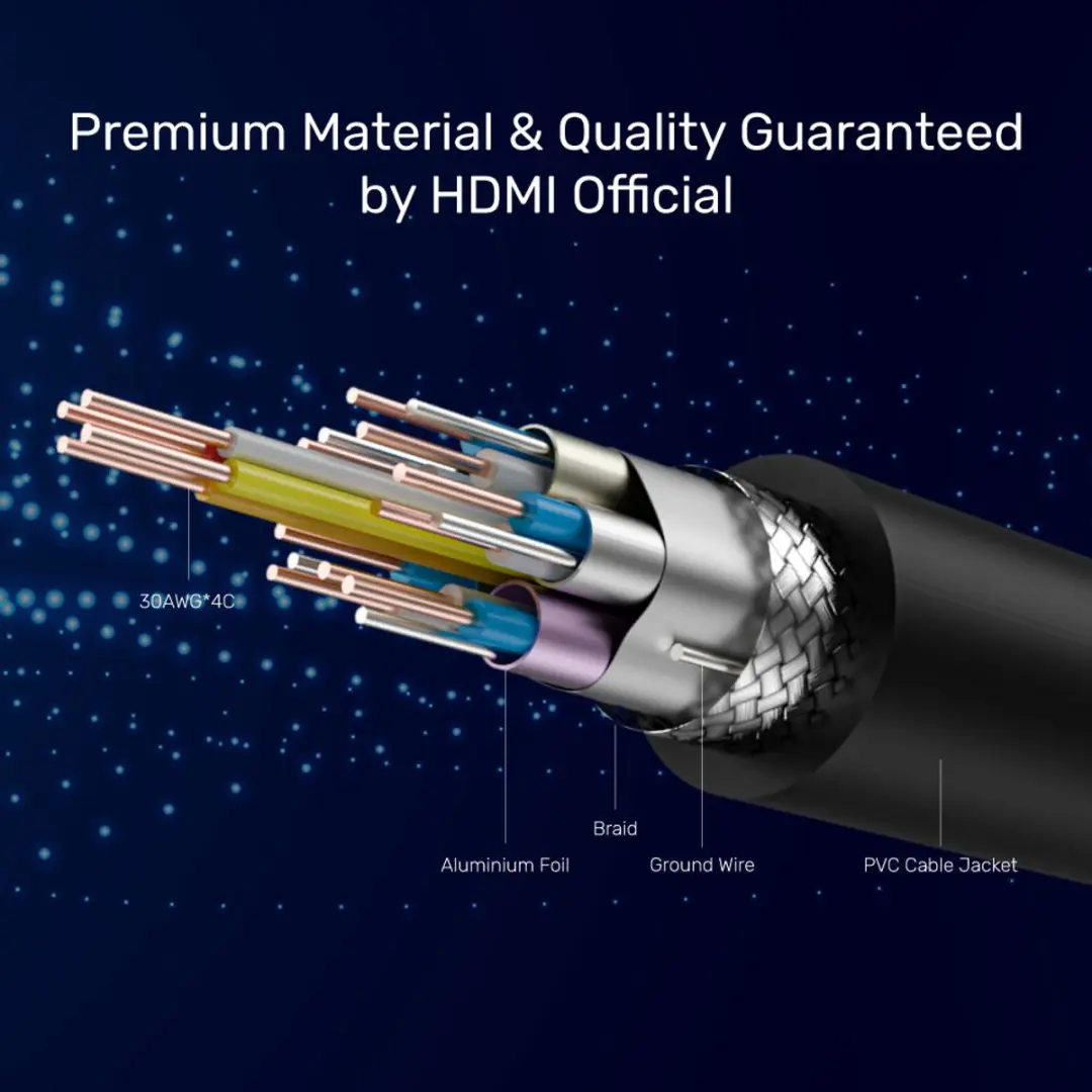 UNITEK C1049GB HDMI Kabel 3m - Type A - Zwart
