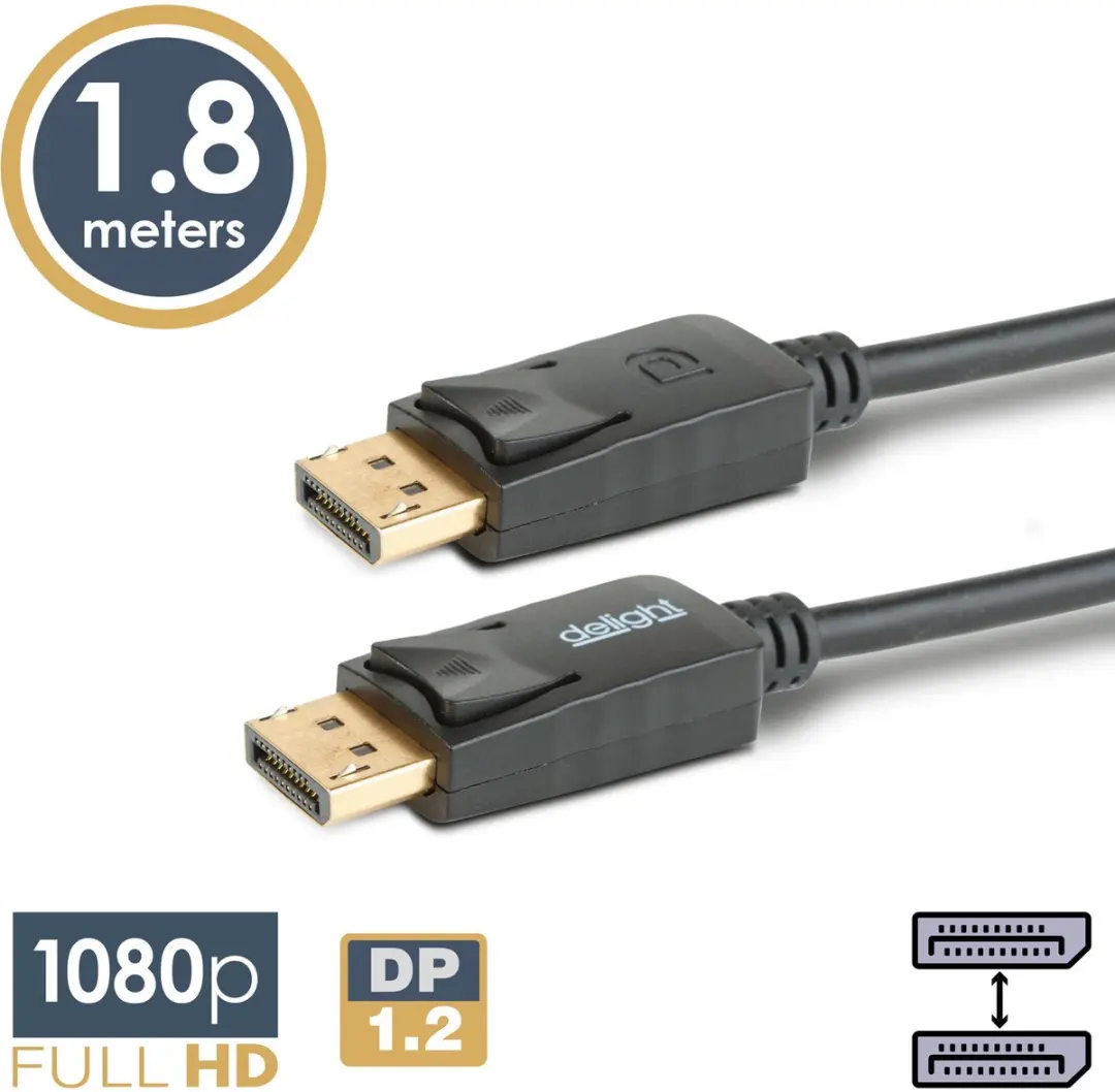 Delight DisplayPort Kabel 1.2 1080p