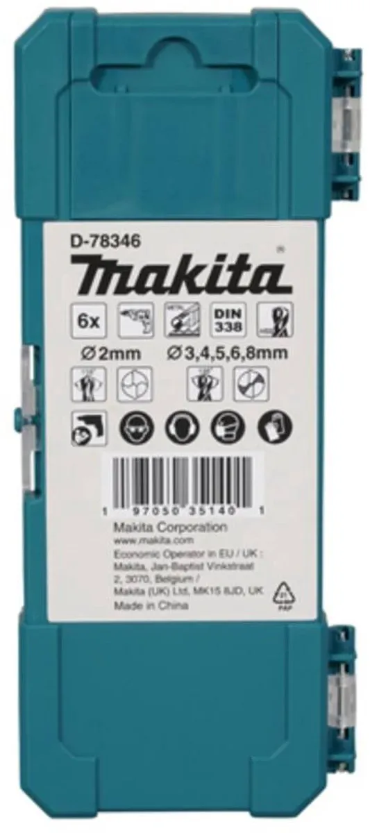 Makita Metaal Spiraalboorset 6-delig - Hout