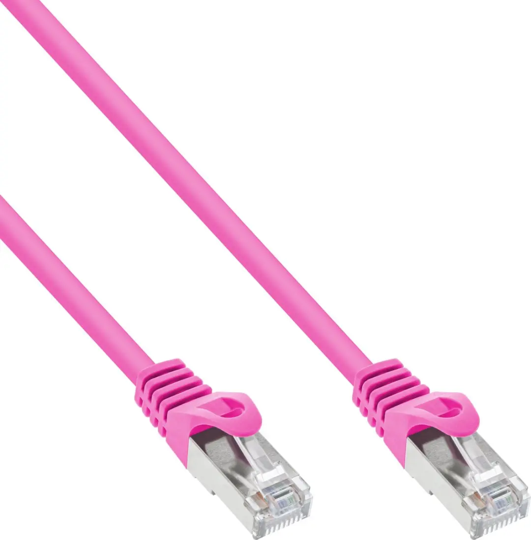 InLine Patchkabel SF/UTP Cat.5e Roze 20m