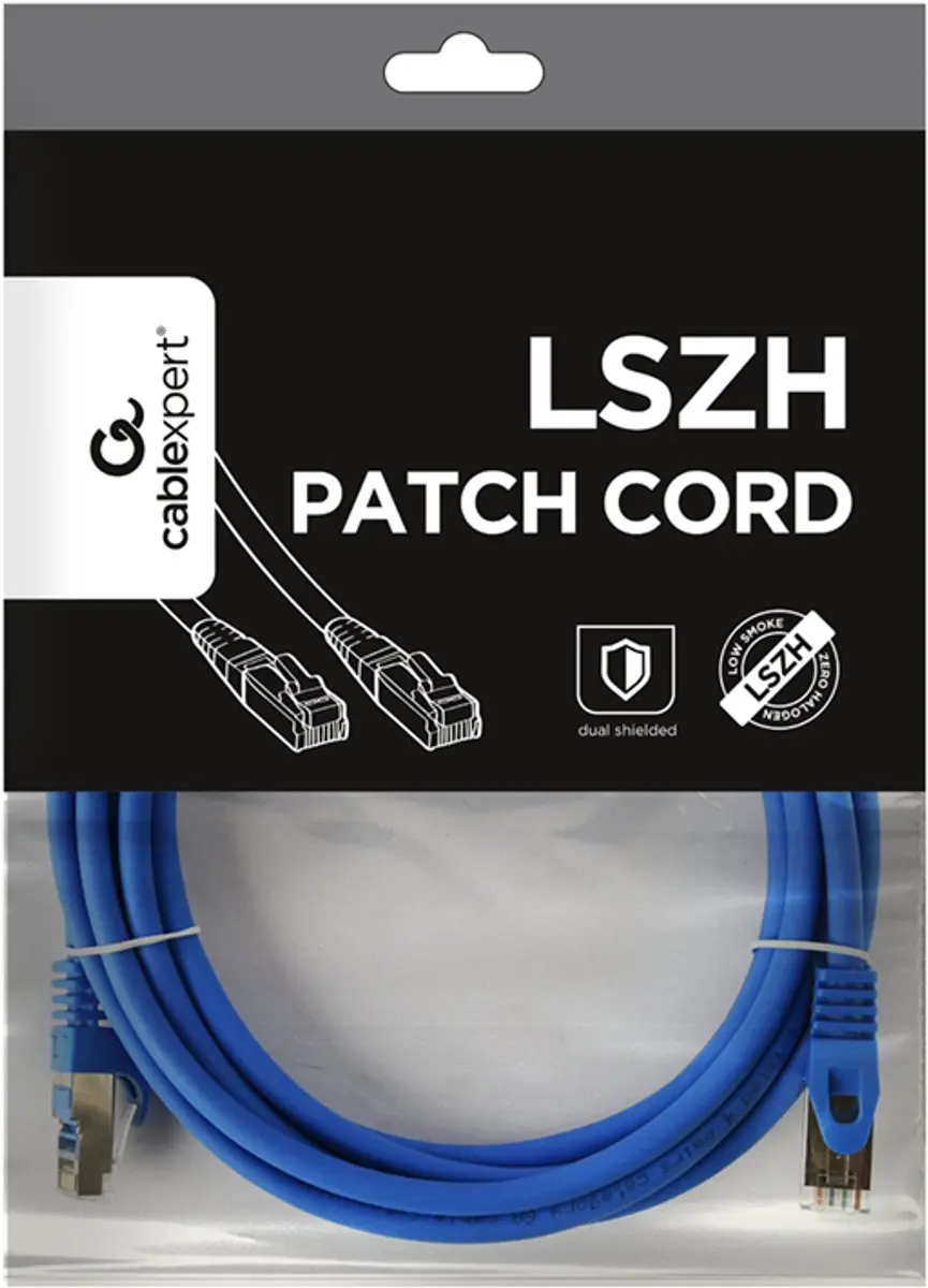 Gembird PP6A-LSZHCU-B-3M FTP Kabel Cat6 Rigid - 3m Grijs