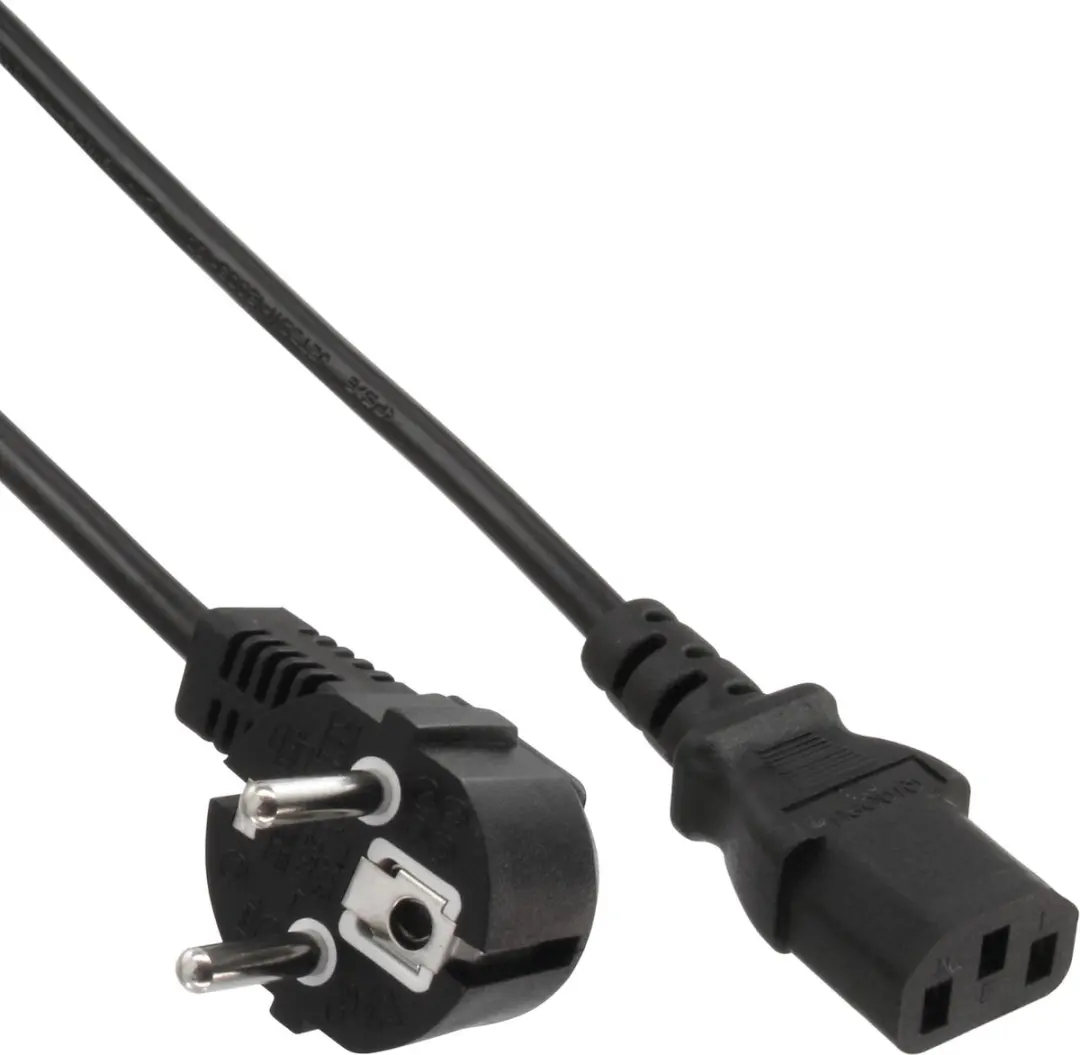 InLine 16655 Elektriciteitssnoer - 5m - Zwart