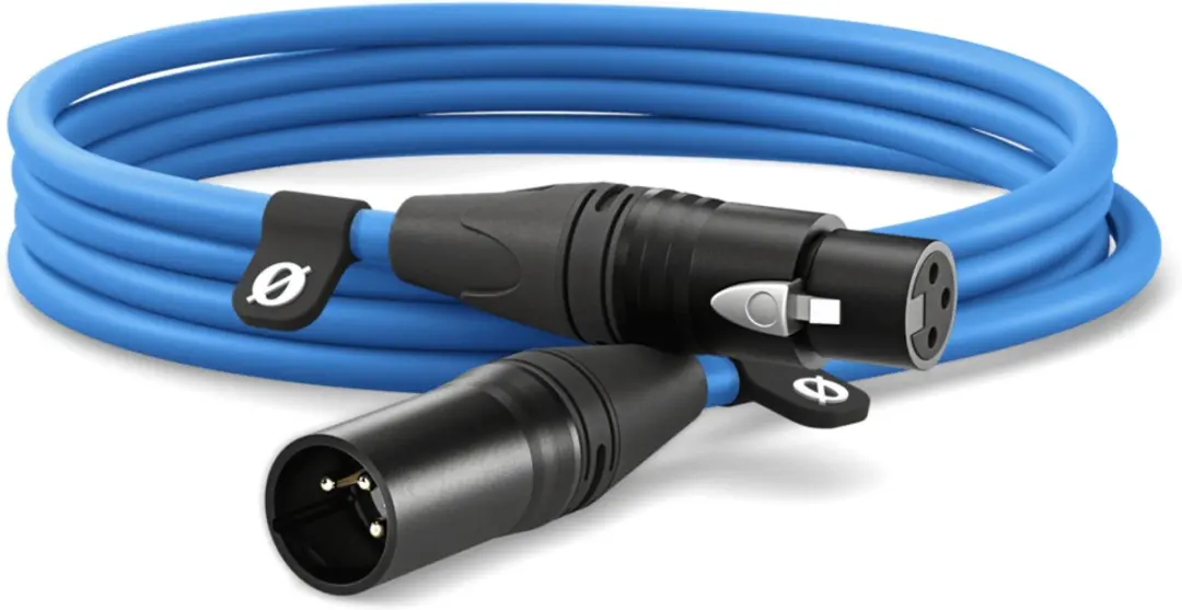 Rode XLR-3 Blauwe Kabel