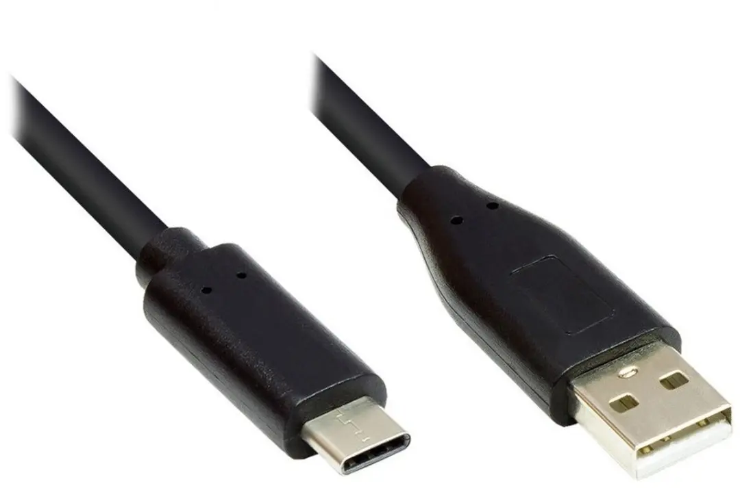 Nedis USB-A naar USB-C Kabel 15W 480Mbps 1m - Zwart
