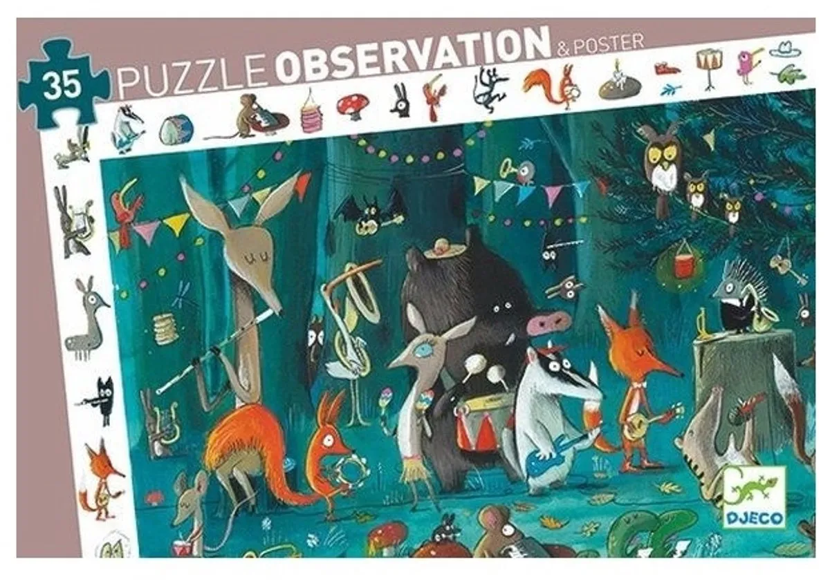 Djeco Observatiepuzzel The Orchestra DJ07588 - Multicolor