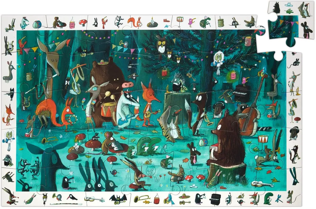 Djeco Observatiepuzzel The Orchestra DJ07588 - Multicolor - afbeelding 6 van 6