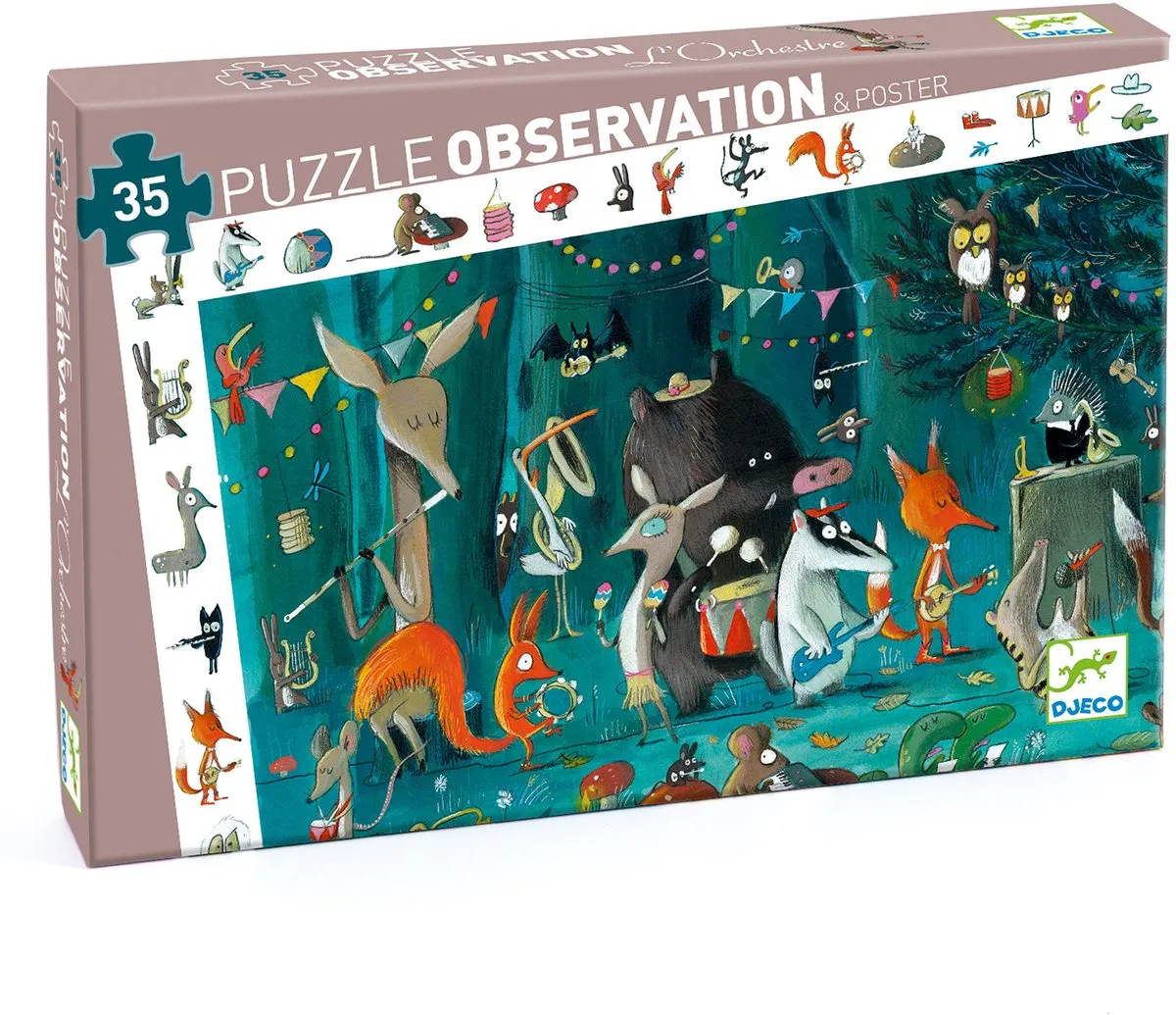 Djeco Observatiepuzzel The Orchestra DJ07588