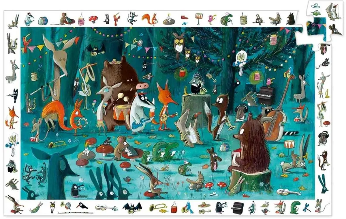 Djeco Observatiepuzzel The Orchestra DJ07588 - Multicolor