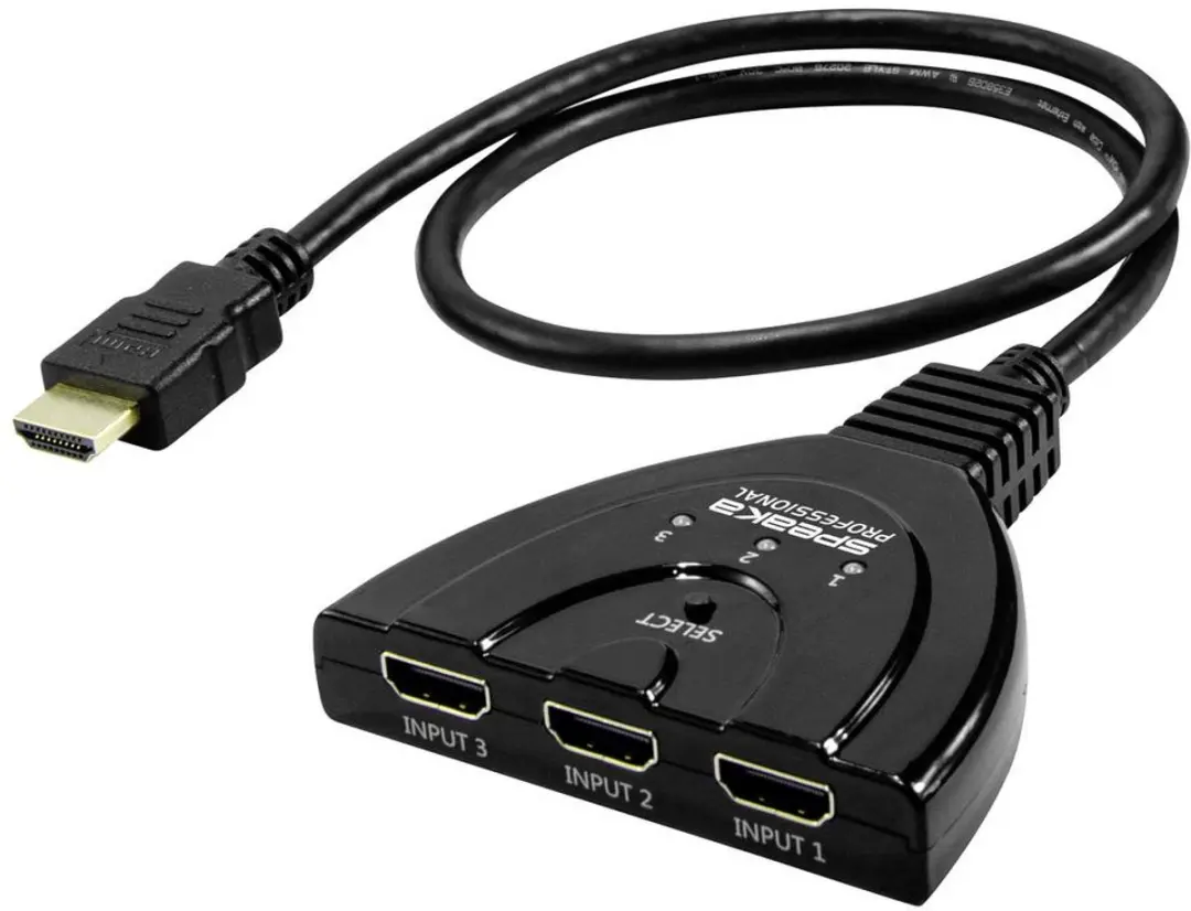 SpeaKa Professional SP-HDSW-200 HDMI-switch 3 poorten
