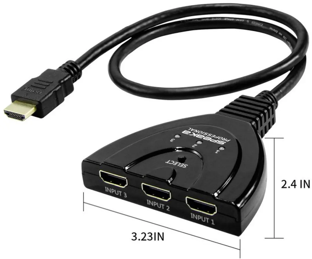 SpeaKa Professional SP-HDSW-200 HDMI-switch 3 poorten - 7680x4320