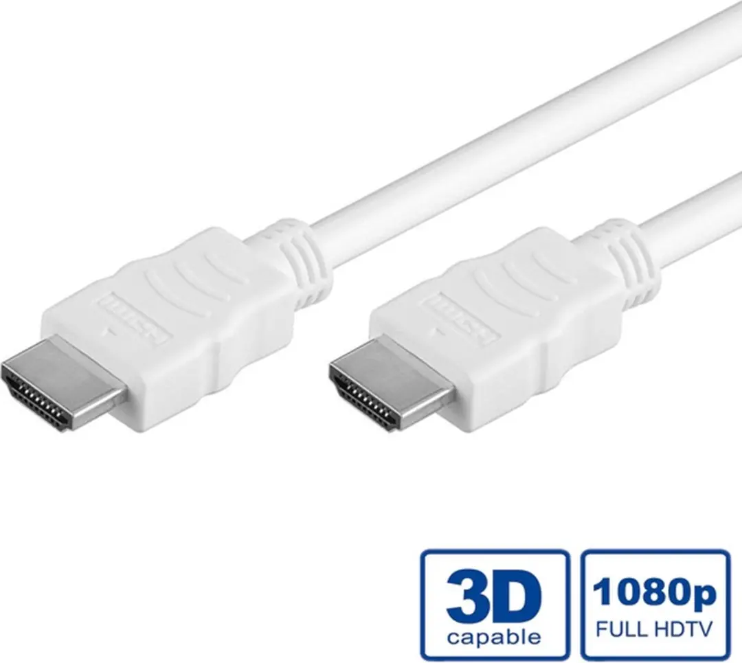 Value HDMI High Speed Kabel M-M - 7,5m - Wit - afbeelding 6 van 6