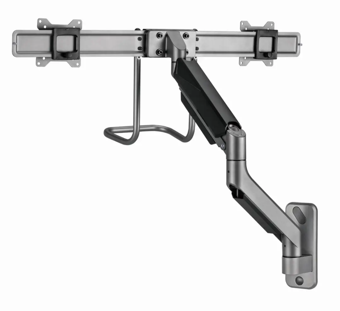 Gembird Monitorarm Gasveer 2 Monitoren MA-WA2-02 - Zwart