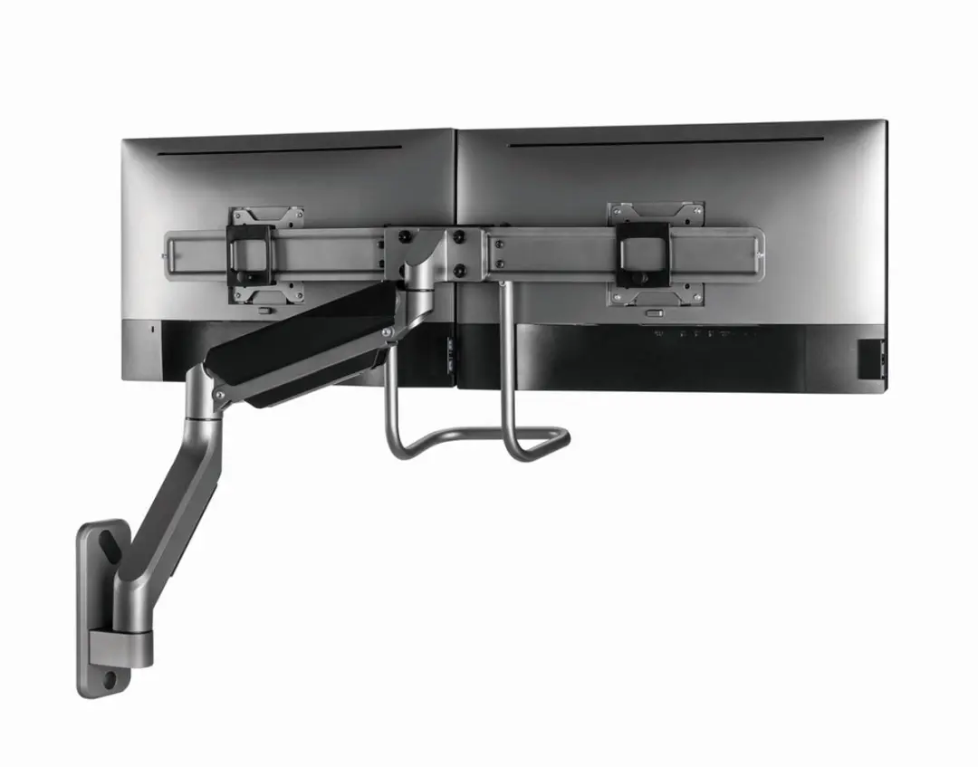 Gembird Monitorarm Gasveer 2 Monitoren MA-WA2-02 - Zwart