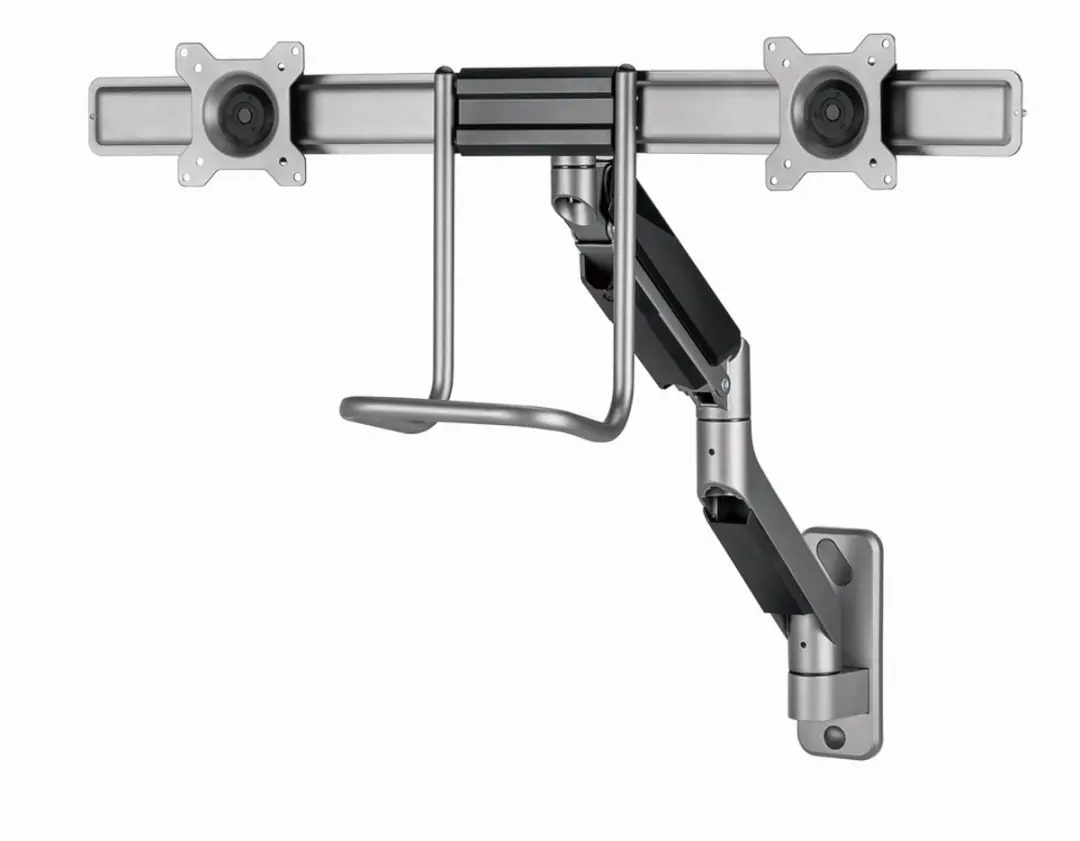 Gembird Monitorarm Gasveer 2 Monitoren MA-WA2-02 - Zwart