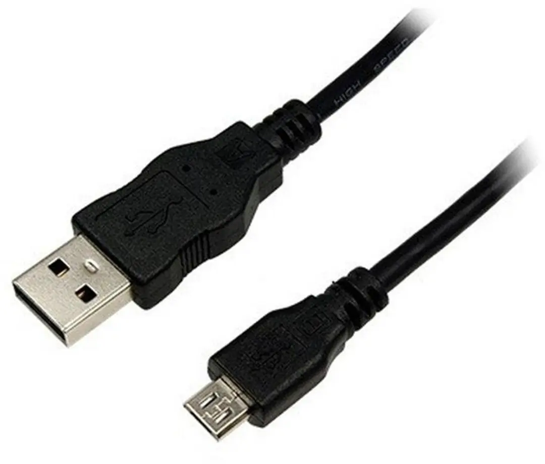 Logilink USB 2.0 A Male naar Micro Male Kabel 3m - Zwart