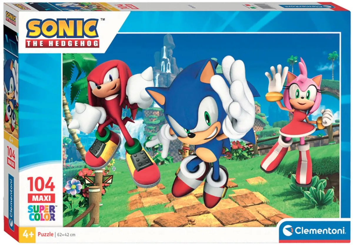Clementoni Sonic Puzzel 104 Stuks - Multicolor - afbeelding 6 van 6