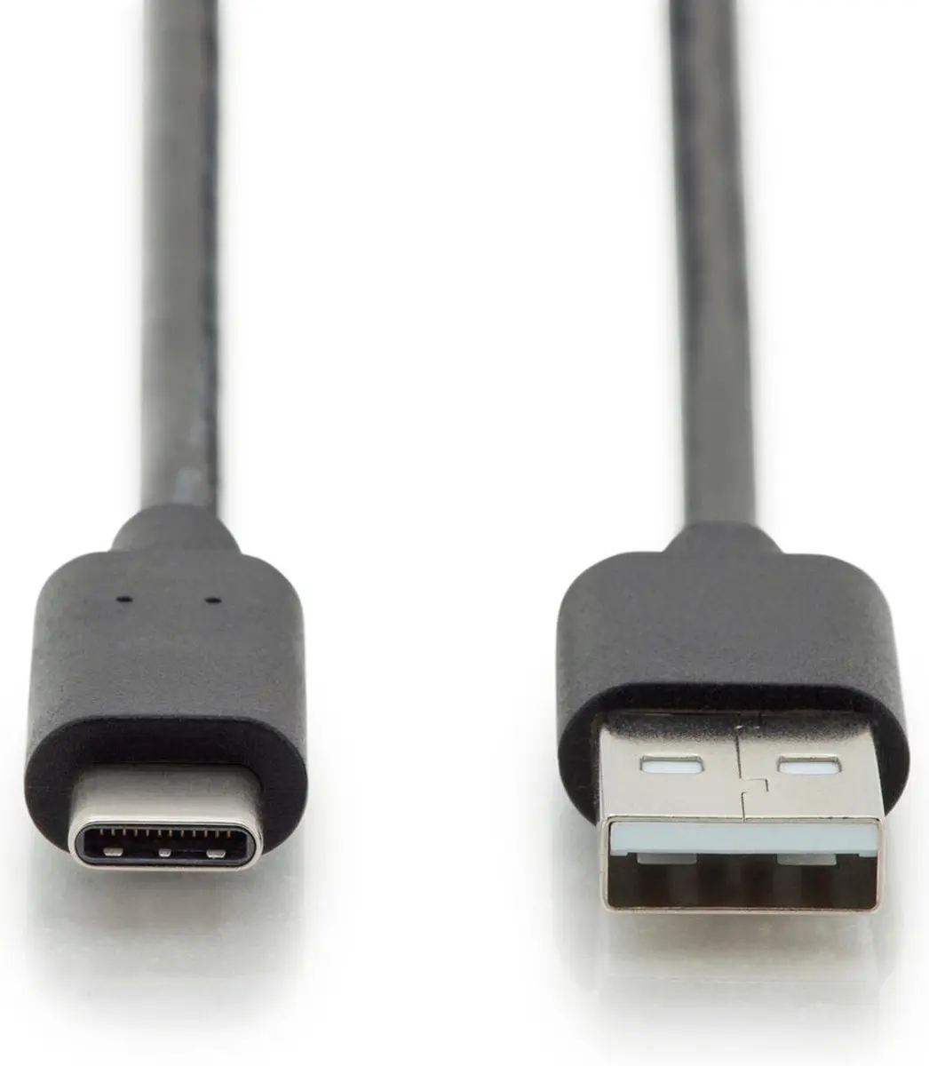 Digitus AK-300148-030-S USB-kabel 3m USB-C naar USB-A - Zwart