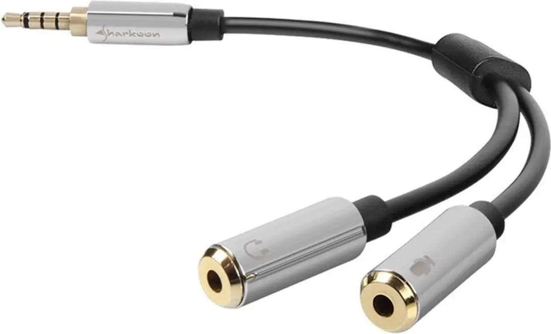 Sharkoon 0.12m Audio Kabel 3.5mm