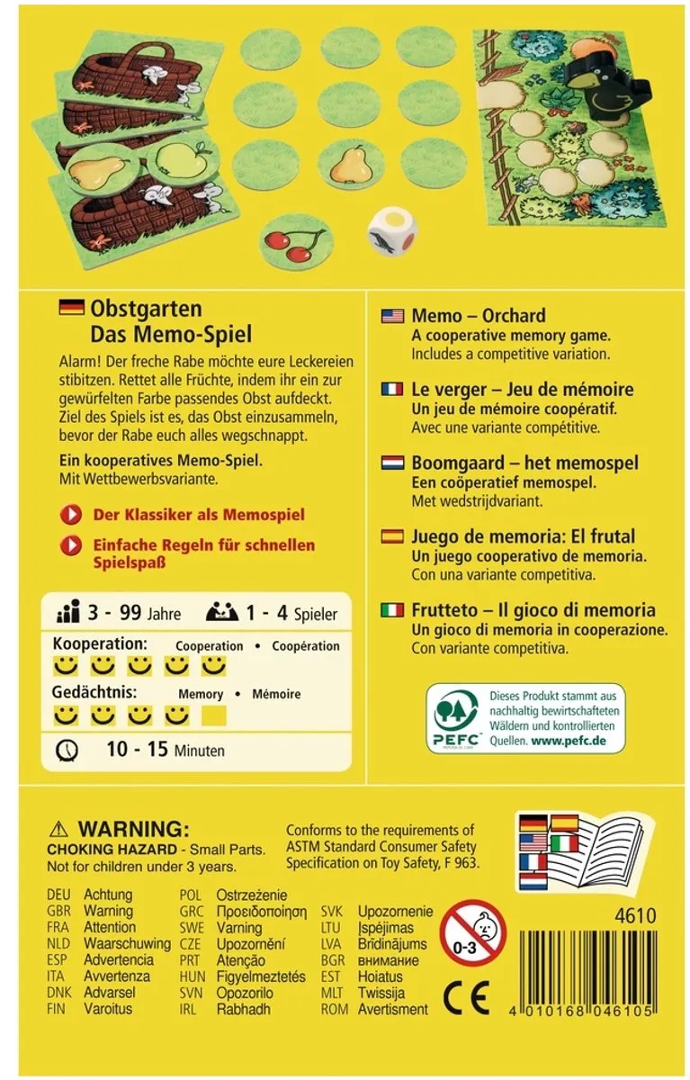 Haba Obstgarten Memo-Spel - 4 Spelers