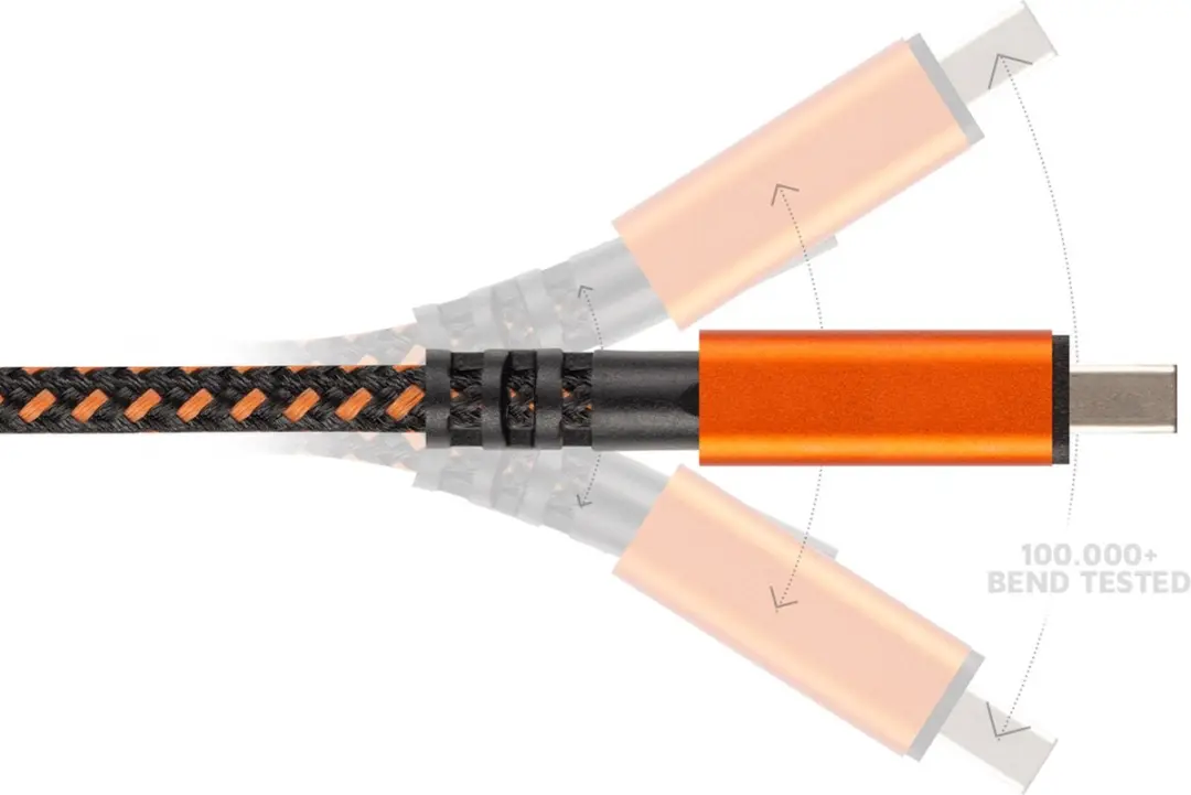 Xtorm Xtreme USB naar Lightning Kabel 1,5m - Zwart/Oranje