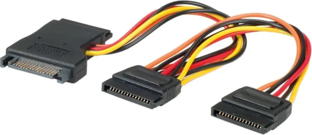 Roline SATA Voeding Splitter 3x - 0,15m