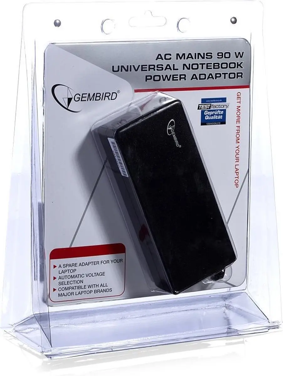 Gembird NPA-AC1-GS Voedingadapter 90W