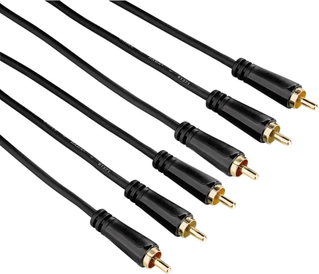 Hama audio/video kabel 3 cinch Gold 3M, 3 ster